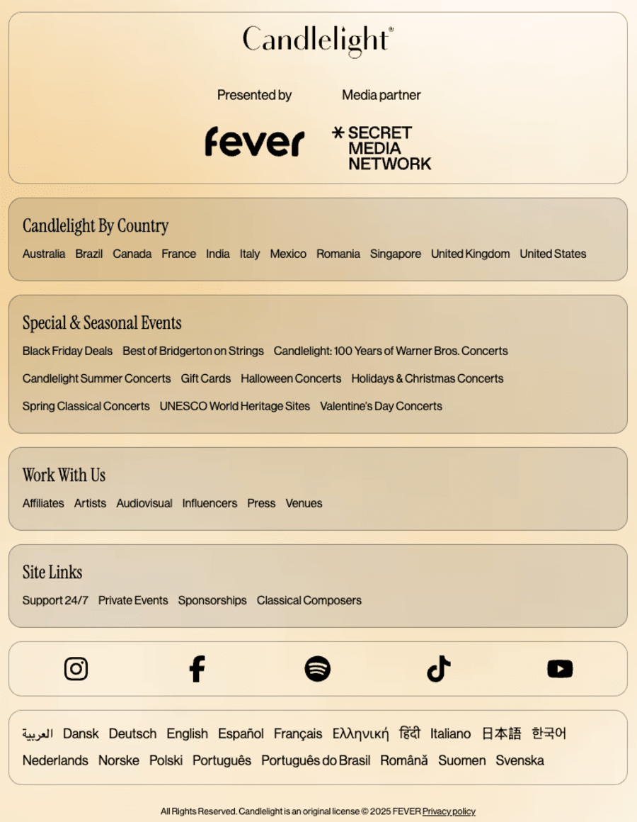 Footer modules