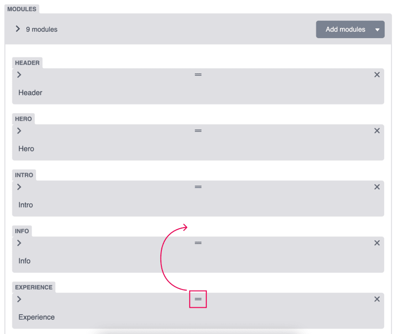 Sorting Modules