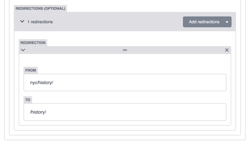 General settings