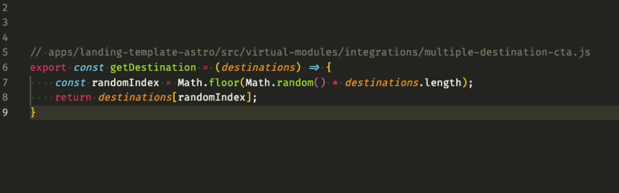Docs multi-destination ad-hoc script