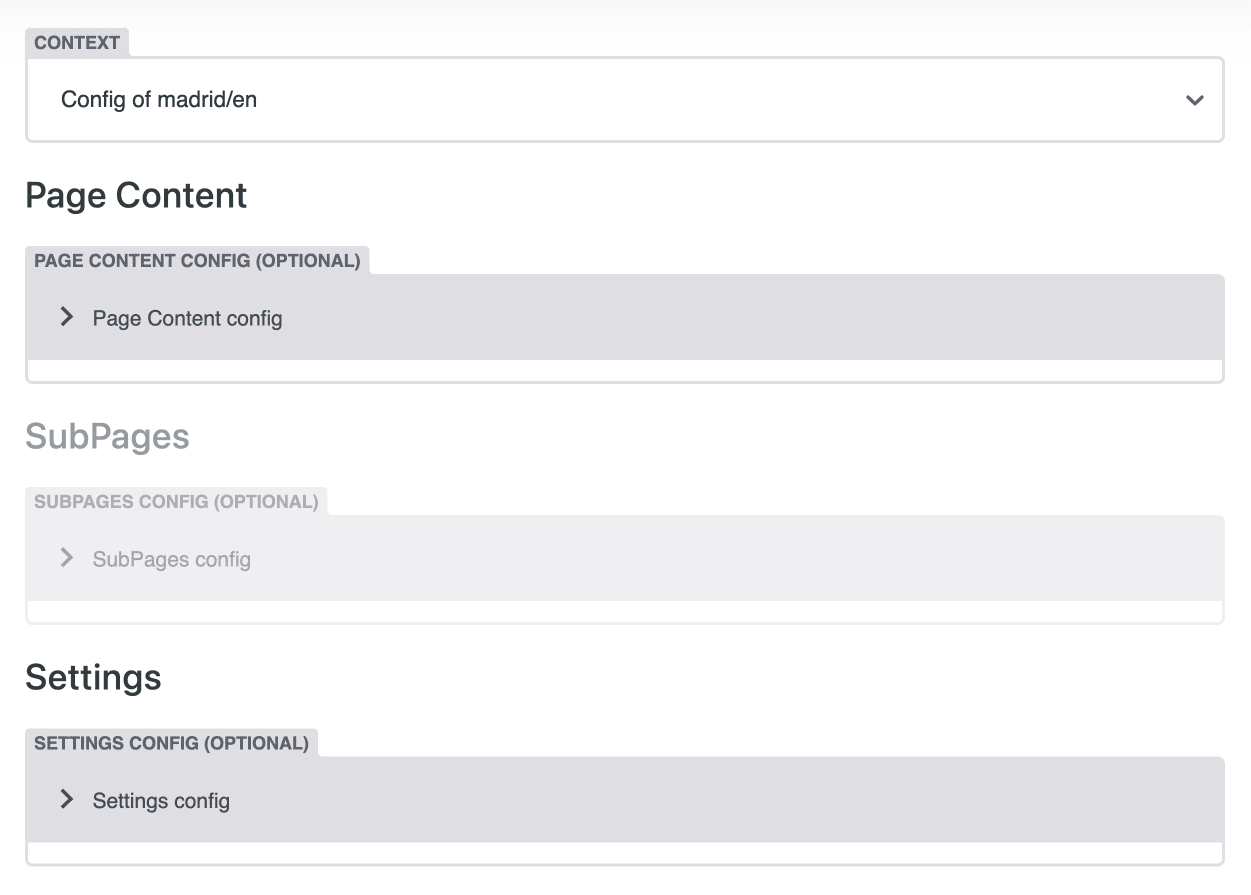 City content and settings